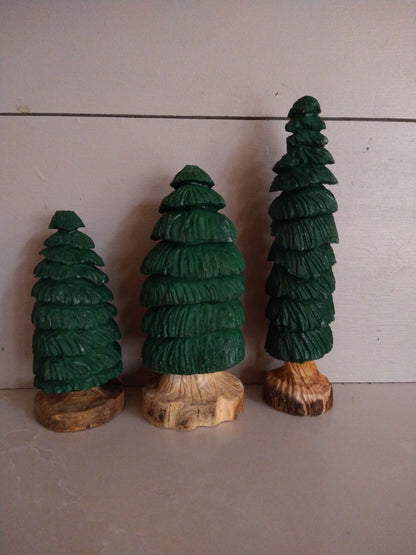 Hand Carved Trees